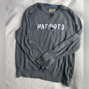 Tommy Bahama Charcoal Patriots Crewneck Sweater